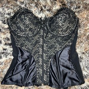 stunning black bustier/corset